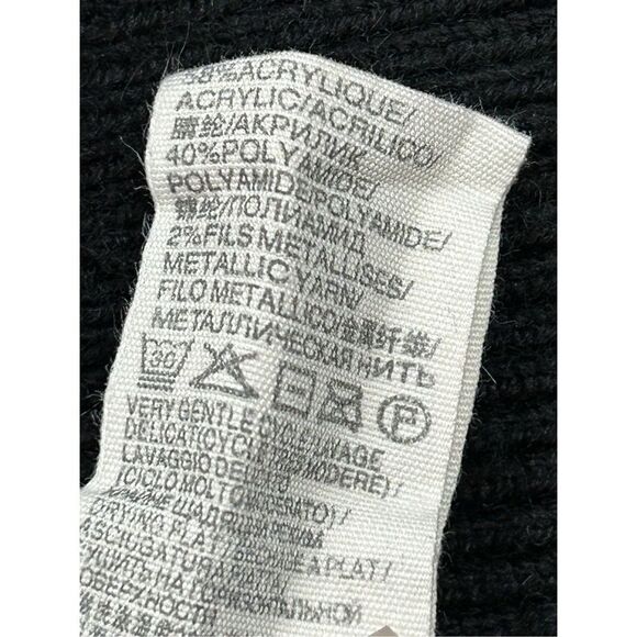 Suncoo Cardigan Sweater Open Front Rib Knit Long Sleeve Black Women’s Size Small - Picture 6 of 8